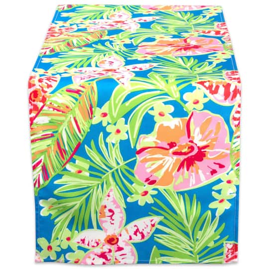 DII® 72" Summer Floral Outdoor Table Runner